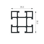 Four-way Square Profile 35.5mm